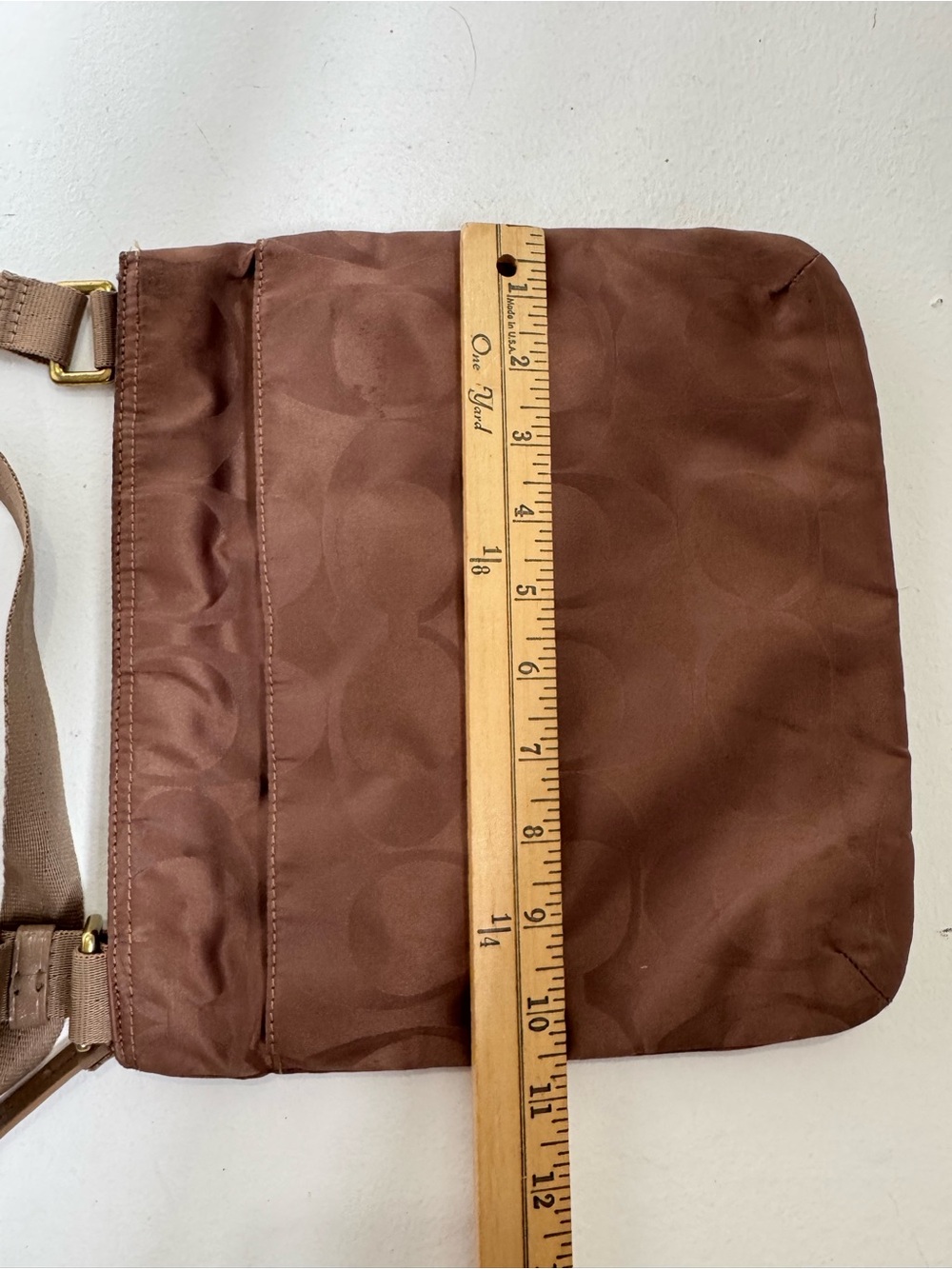 Coach Getaway Urban File Crossbody Bag nylon - Picture 8 of 10